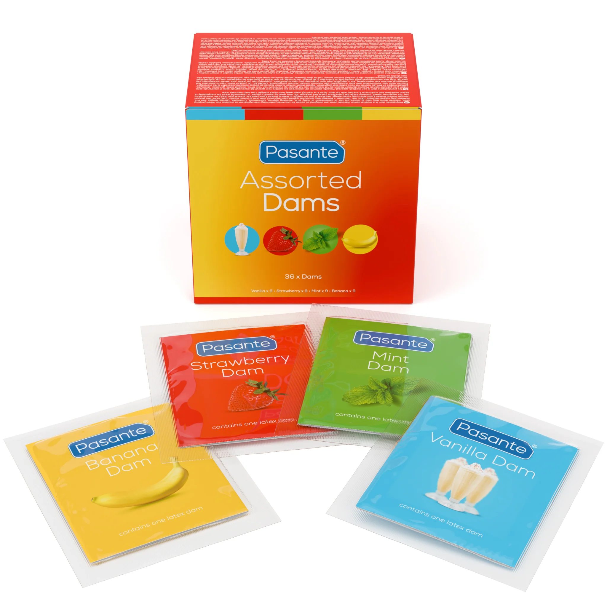 Pasante Oral Dams Assorted 36 Pack - Image 4