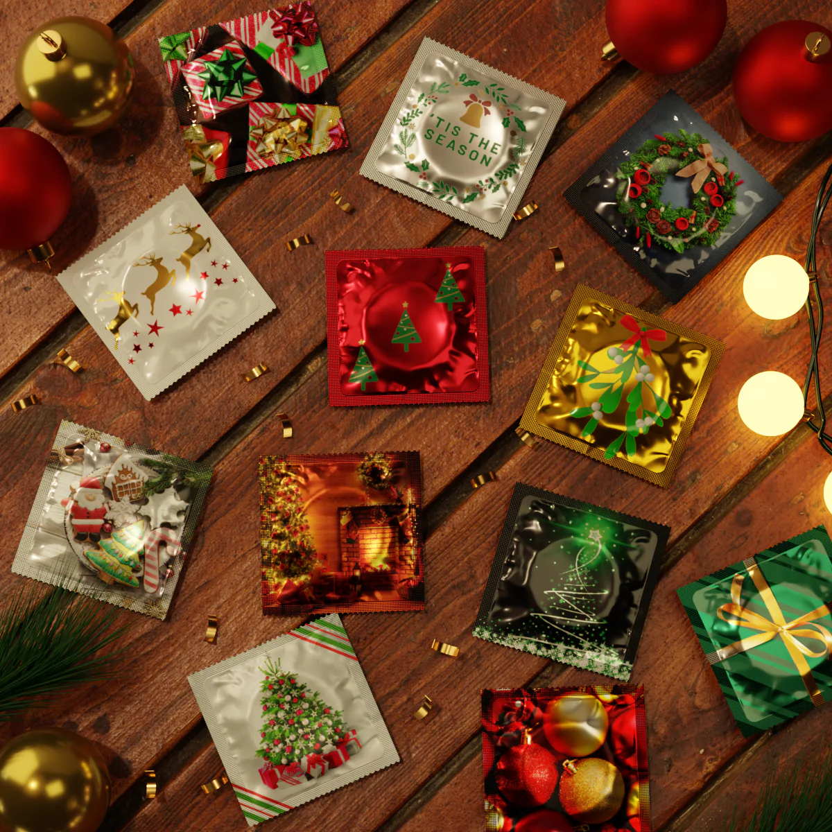 Pasante Christmas Themed Condoms Limited Edition 36 Pack - Image 3