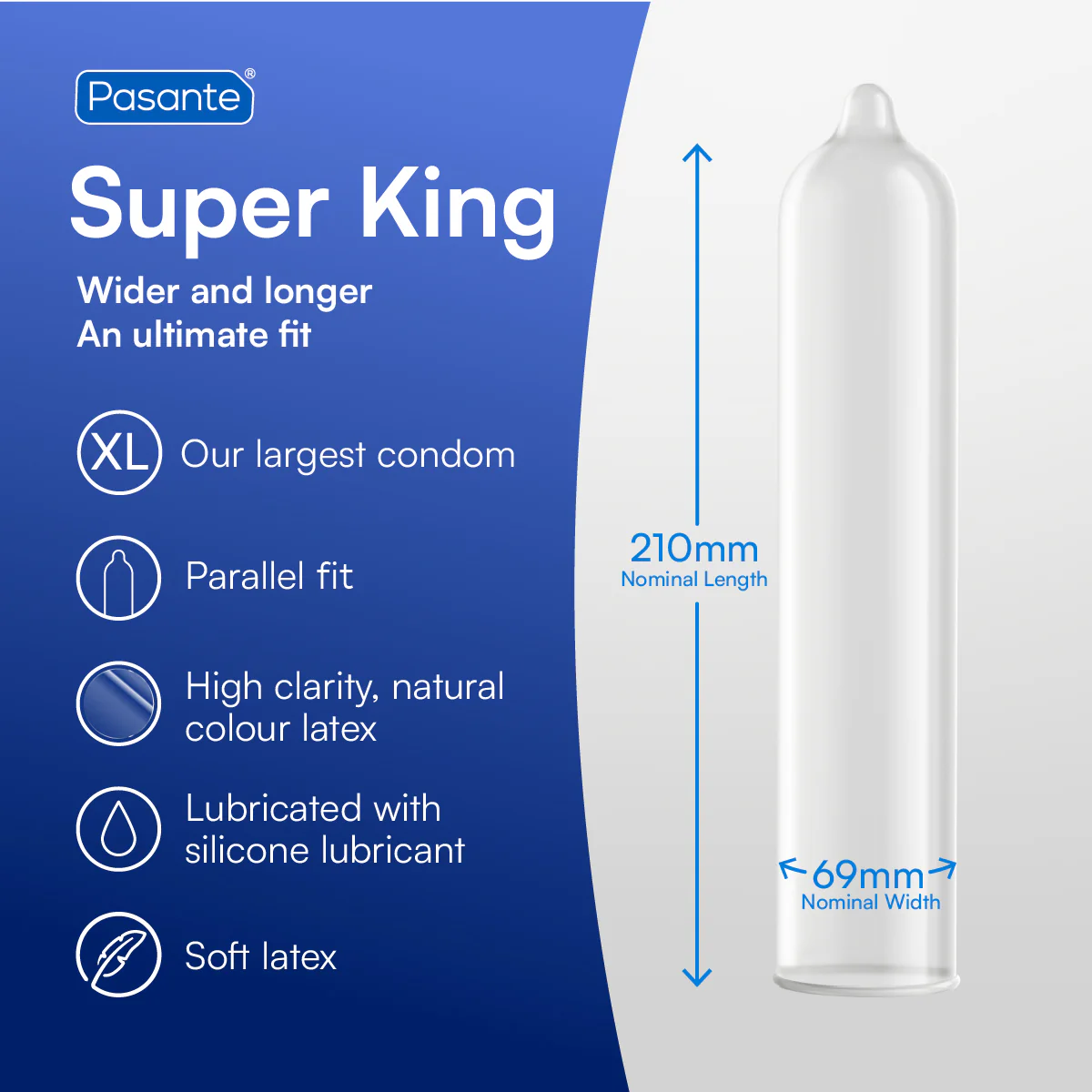Pasante Super King Size Condoms 36 Pack - Image 3