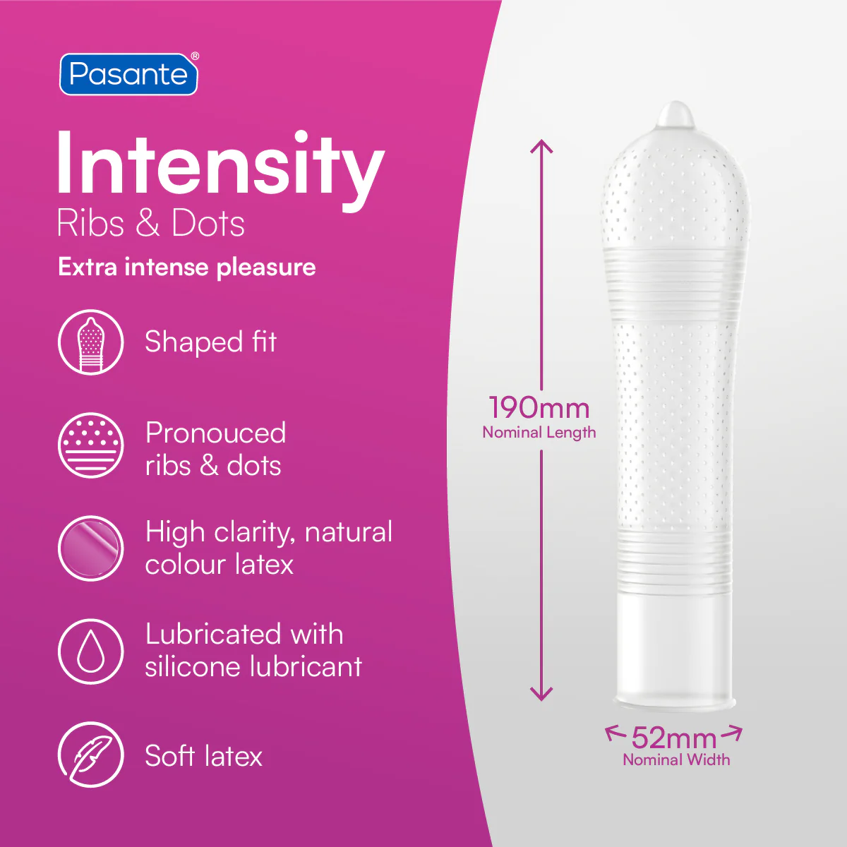 Pasante Intensity Condoms 12 Pack - Image 3